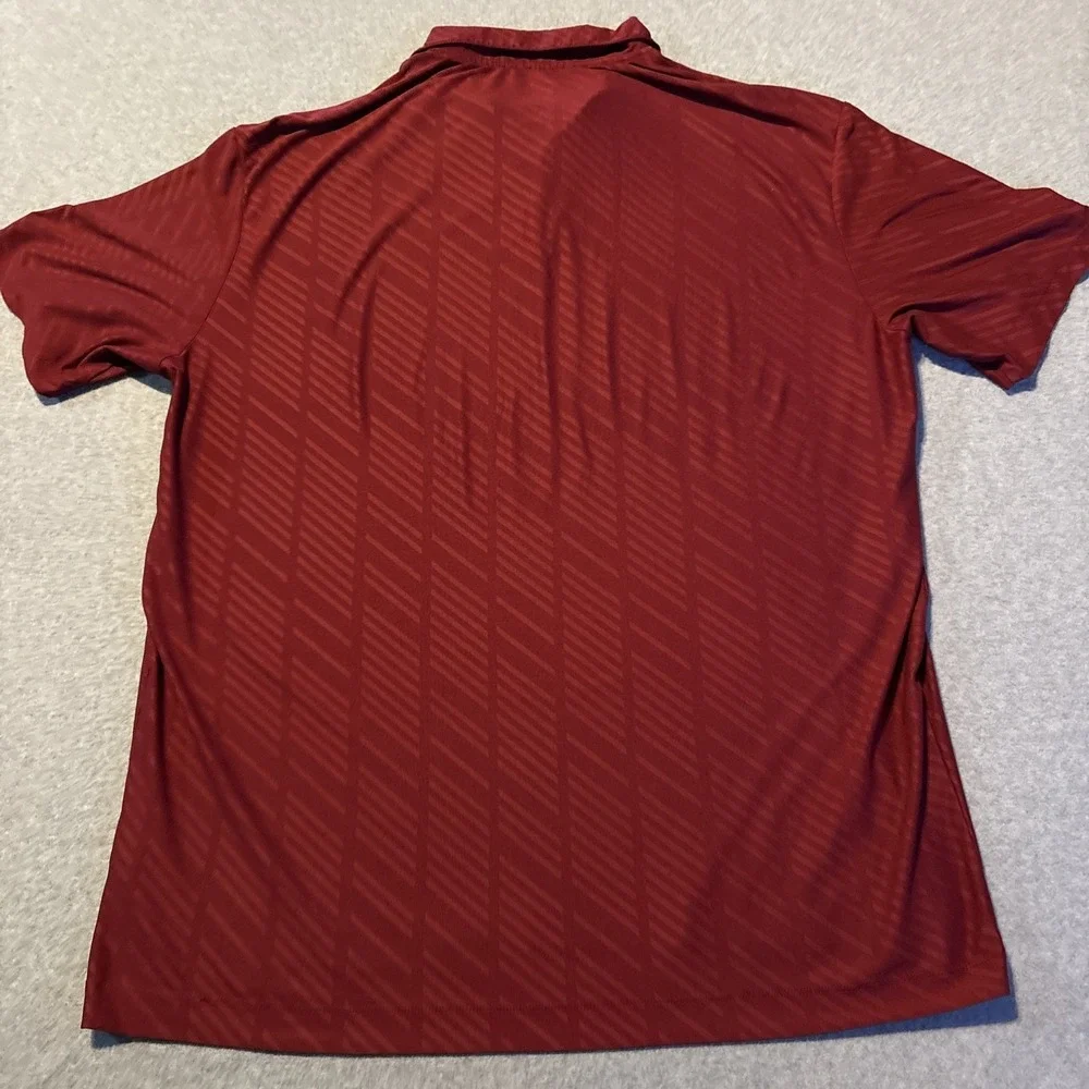 NIKE GOLF Men's Polo Tour Performance Dri Fit‎ Sz XL Red Very Good Cond.